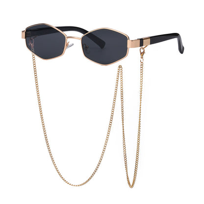 Blisslins Women's Fashion Chain Sunglasses